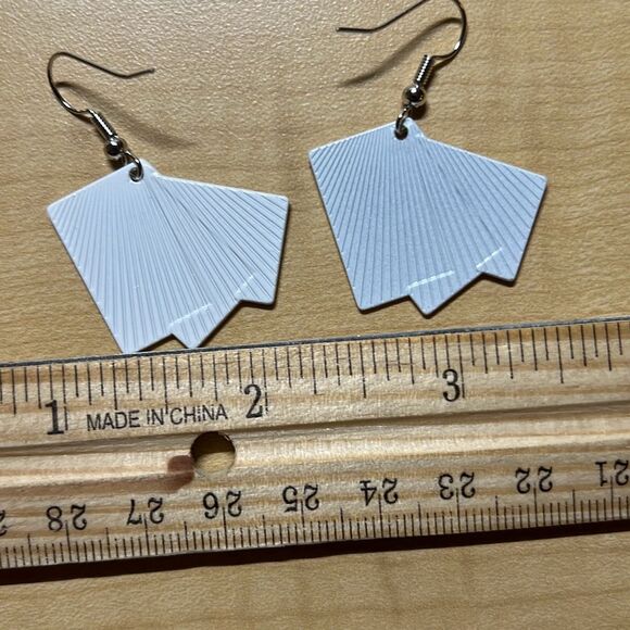 Playing Card Dangle Earrings - Picture 3 of 3